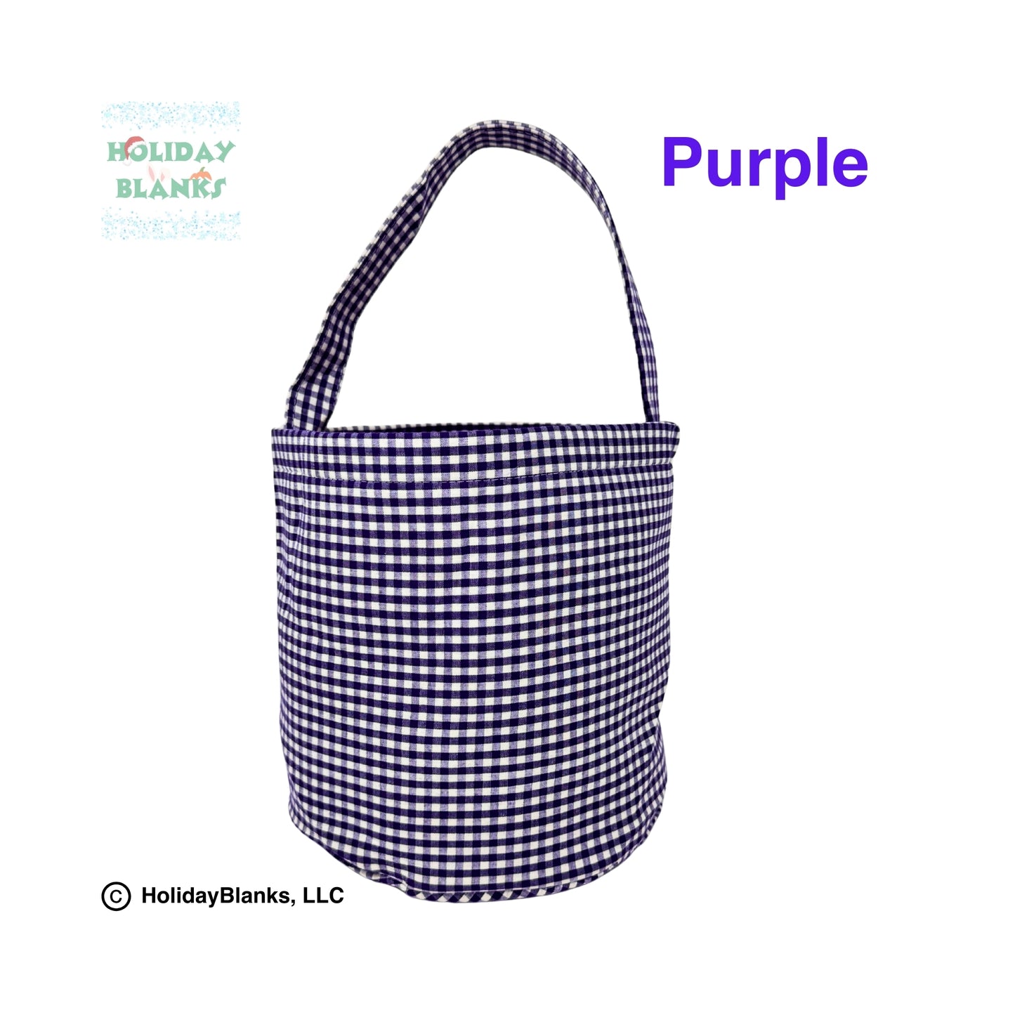 2025 HB Gingham Halloween basket embroidery blanks