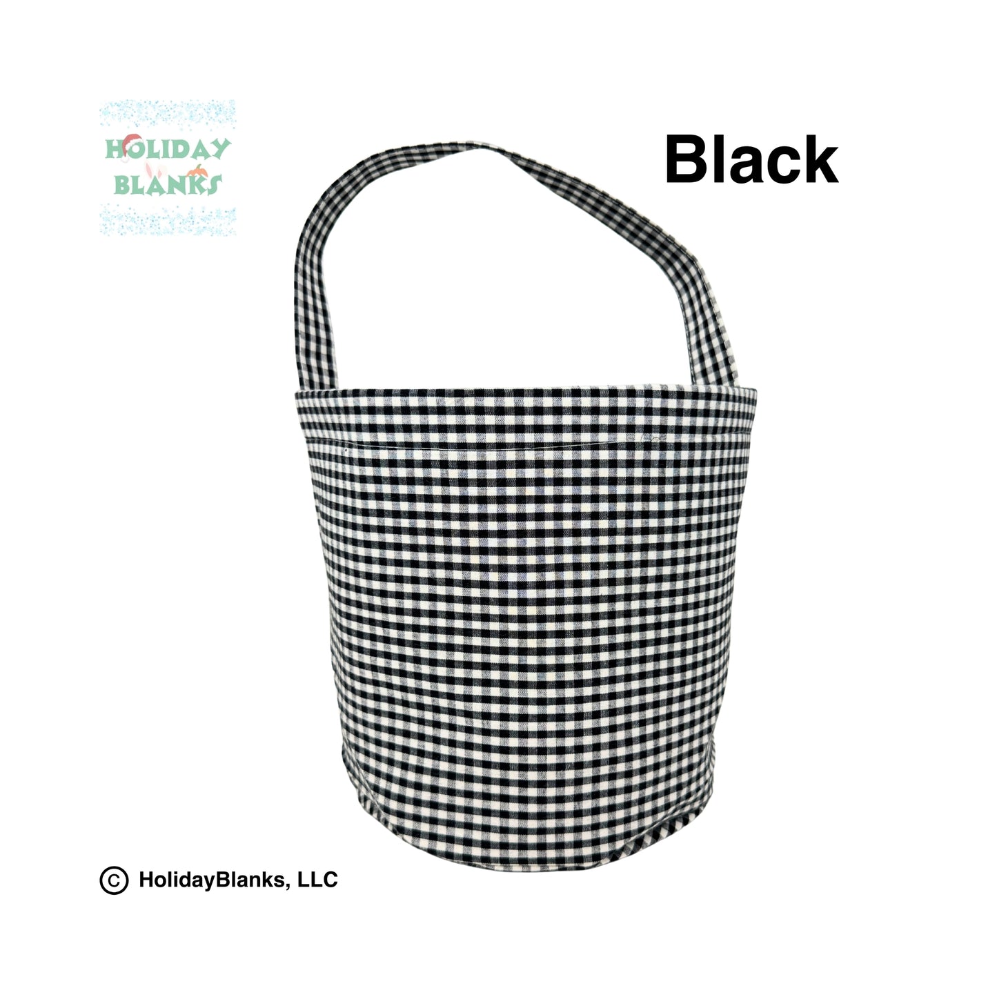 2025 HB Gingham Halloween basket embroidery blanks