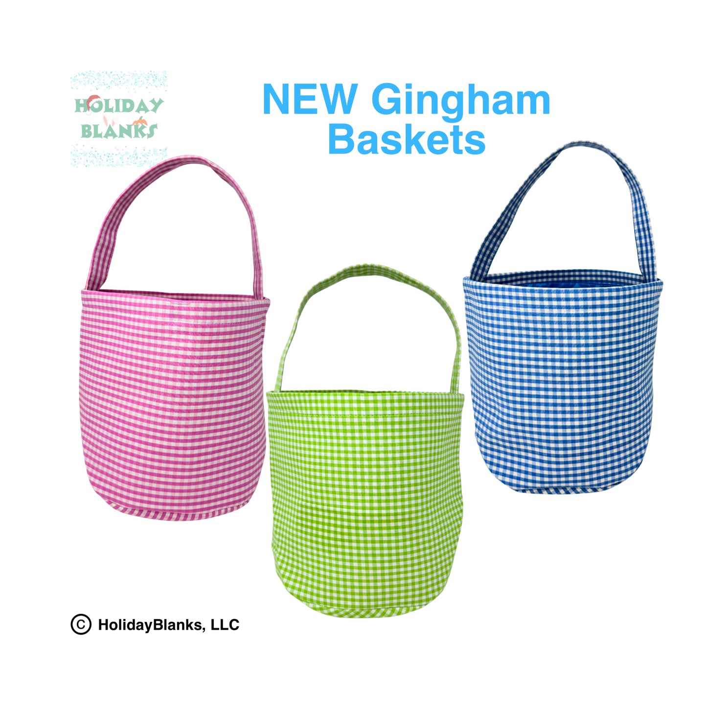 2025 HB Gingham Halloween basket embroidery blanks