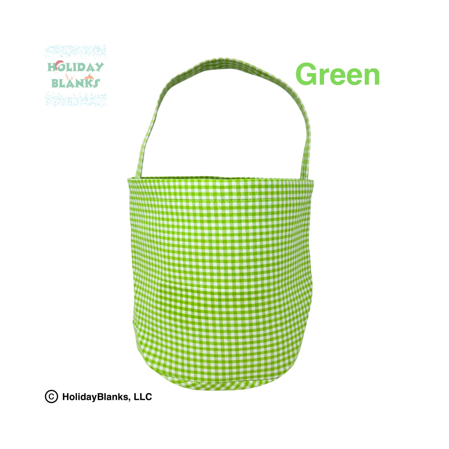 2025 HB Gingham Halloween basket embroidery blanks