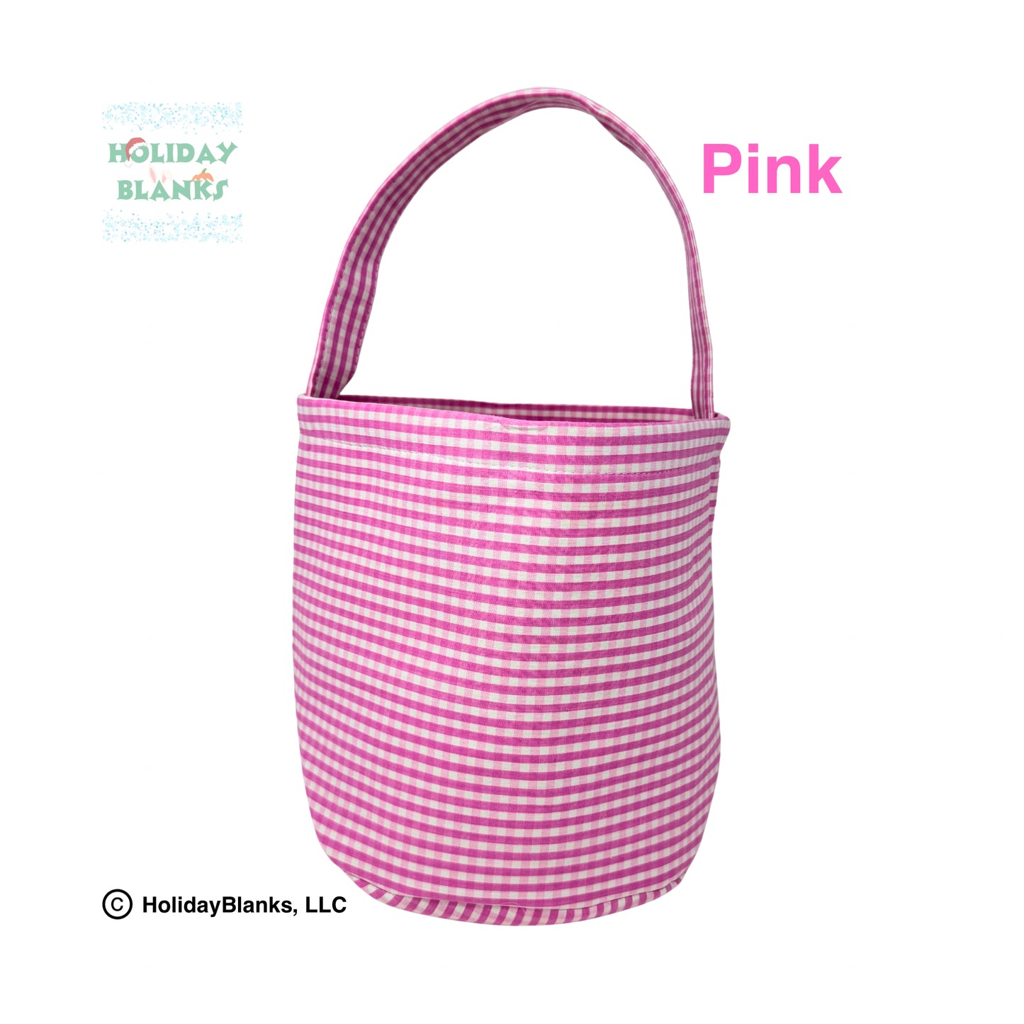 2025 HB Gingham Halloween basket embroidery blanks