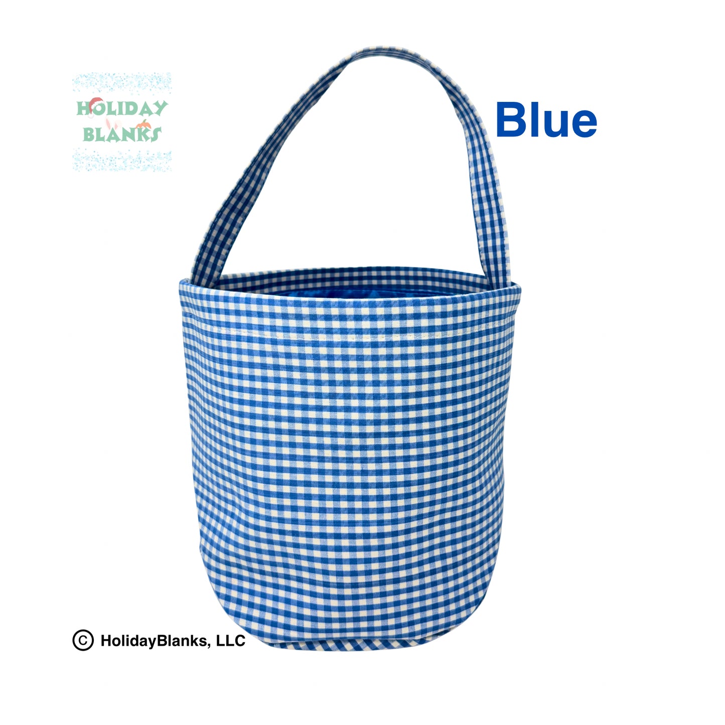 2025 HB Gingham Halloween basket embroidery blanks