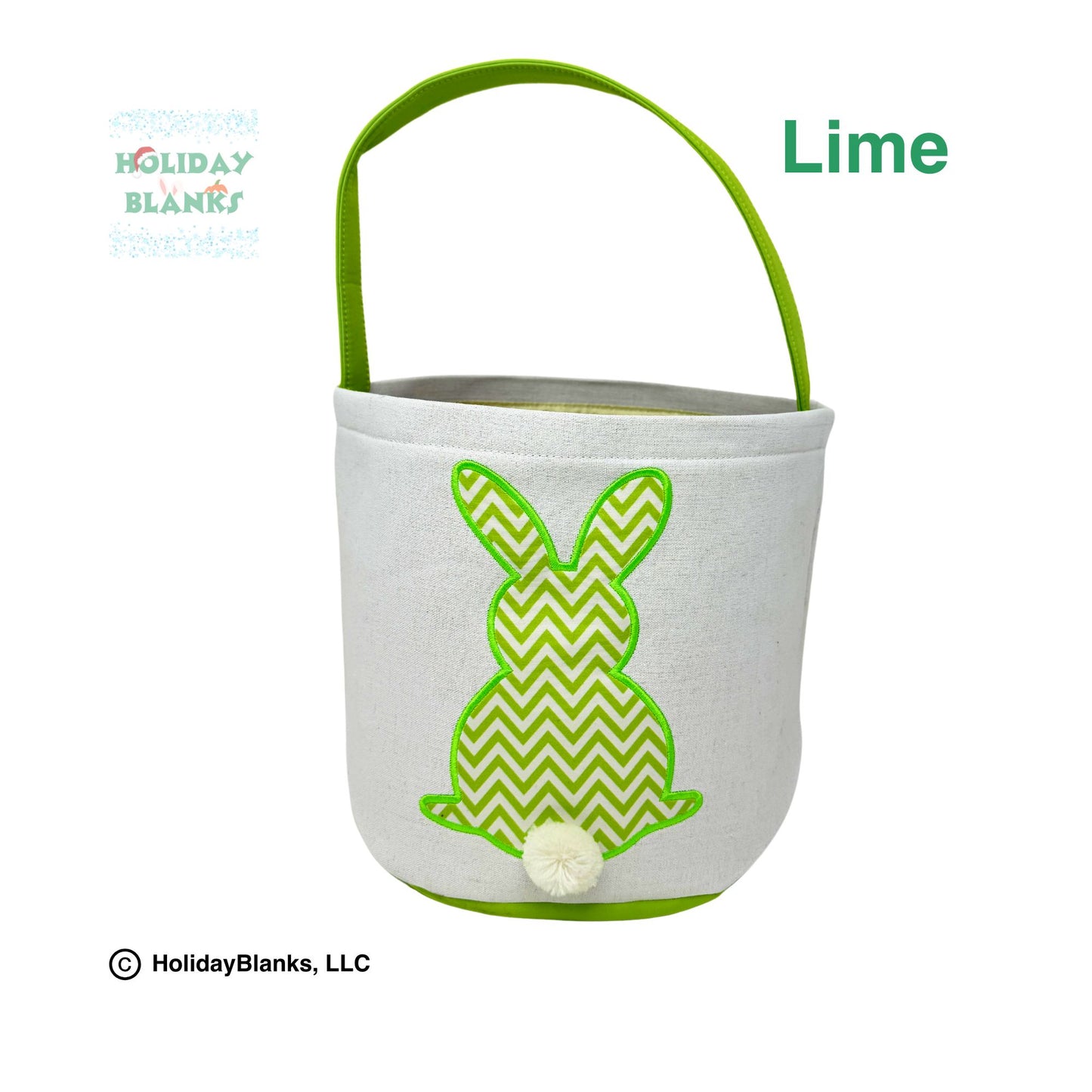 Chevron bunny easter basket blanks