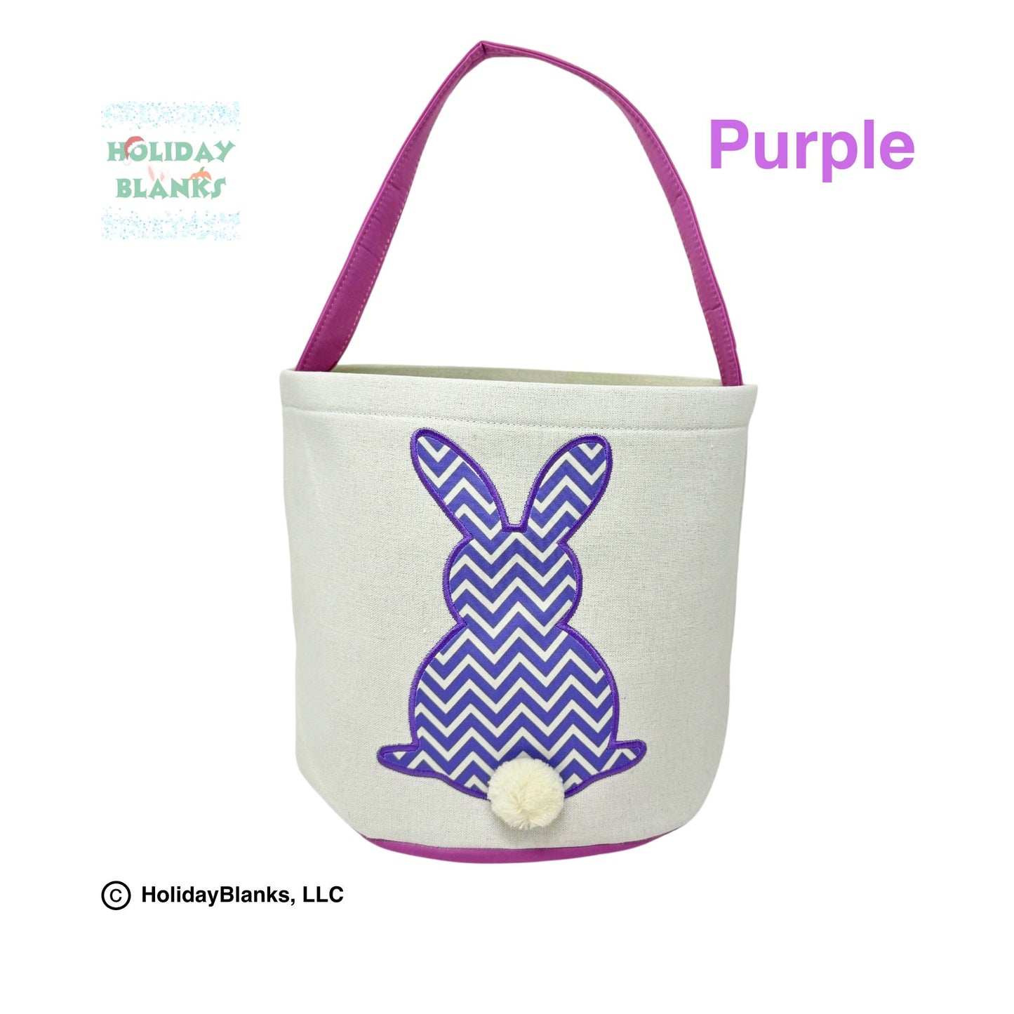 Chevron bunny easter basket blanks