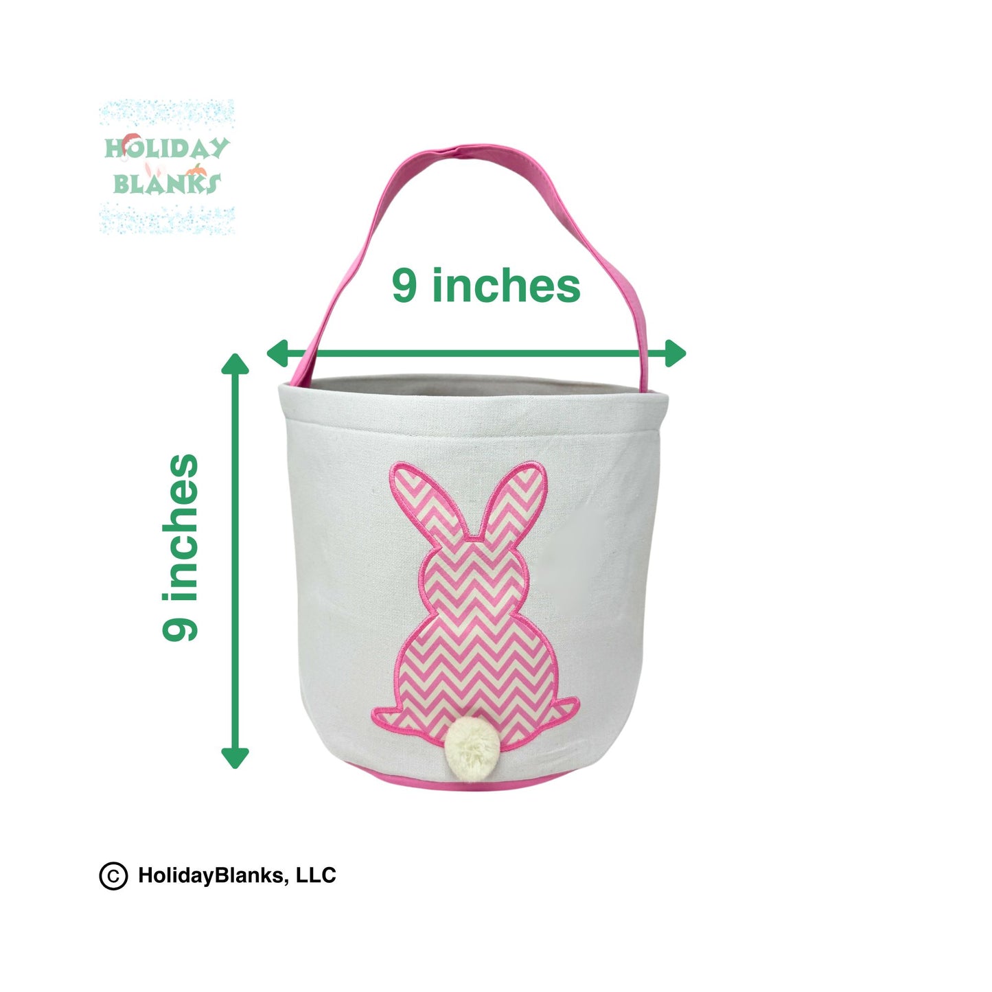 Chevron bunny easter basket blanks