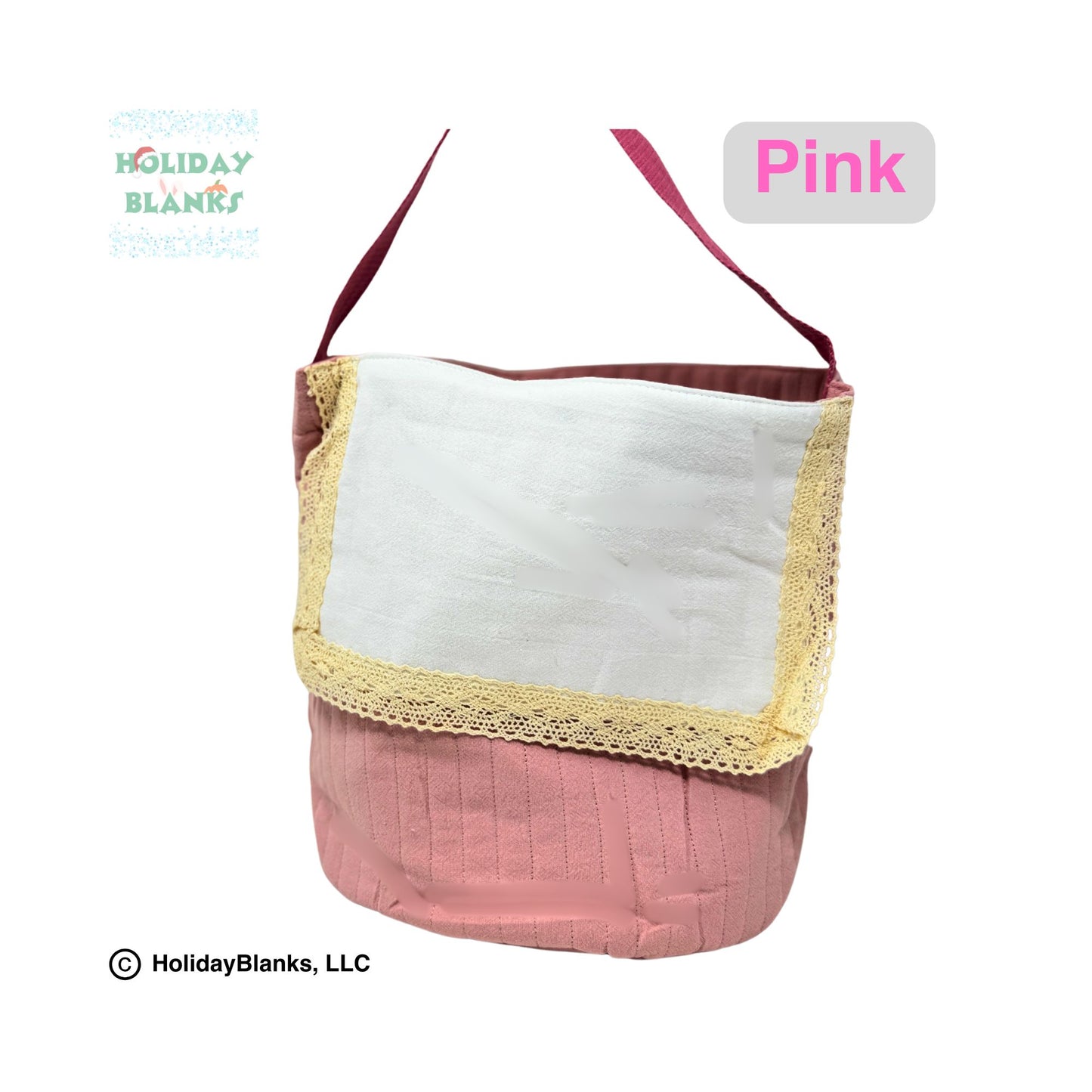 Snap purse Easter Basket or Book Bag embroidery blank