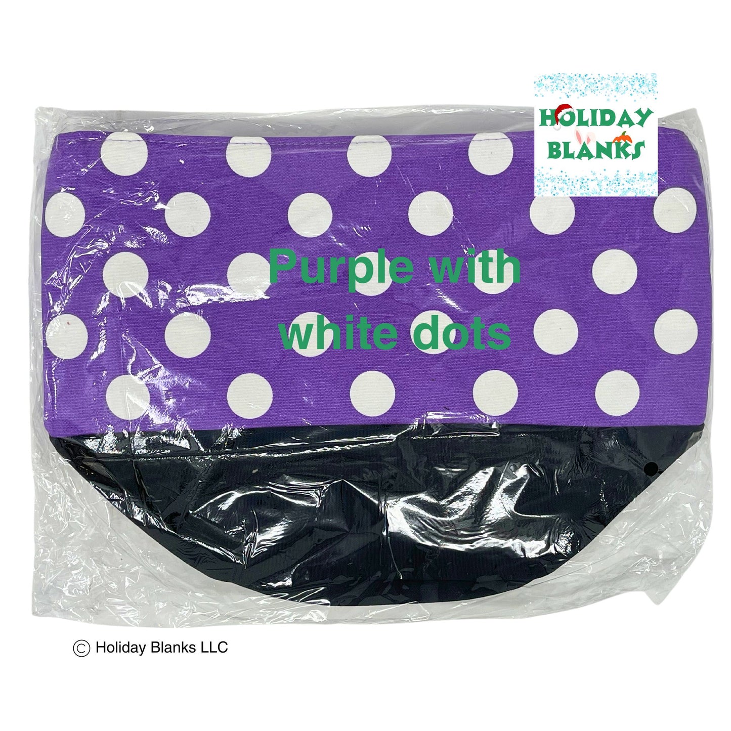 Halloween Basket Bucket Embroidery Blanks with Large Dot Design