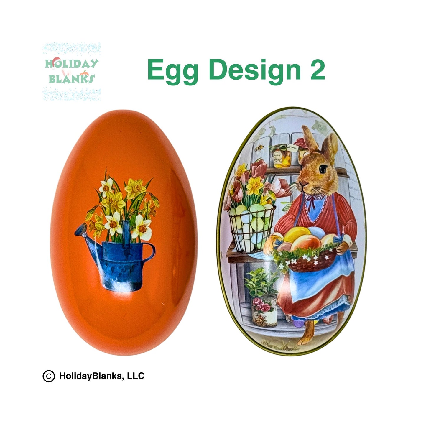 Vintage Style Tin Easter Eggs for Candy
