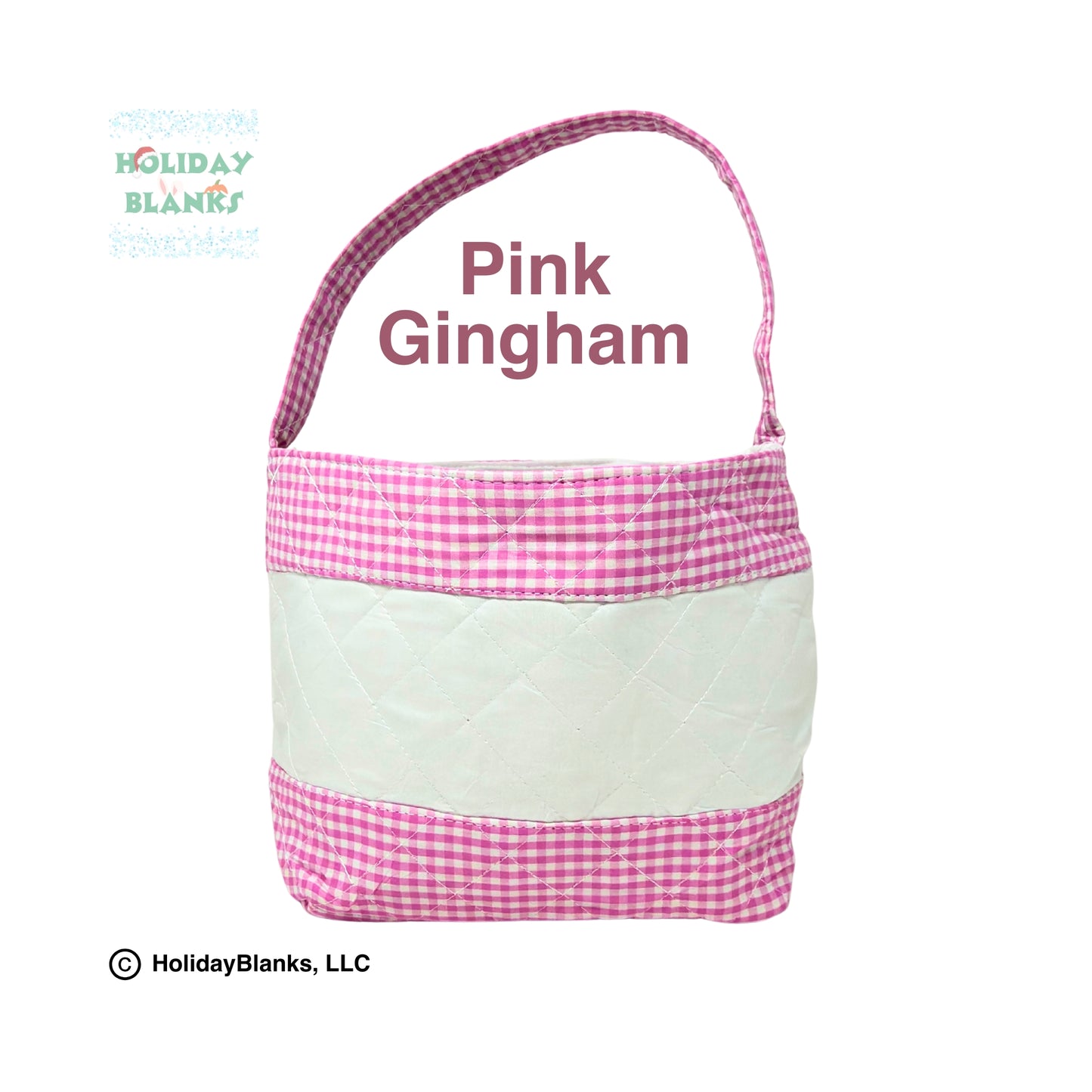 Quilted Easter baskets with Easter inspired patterns