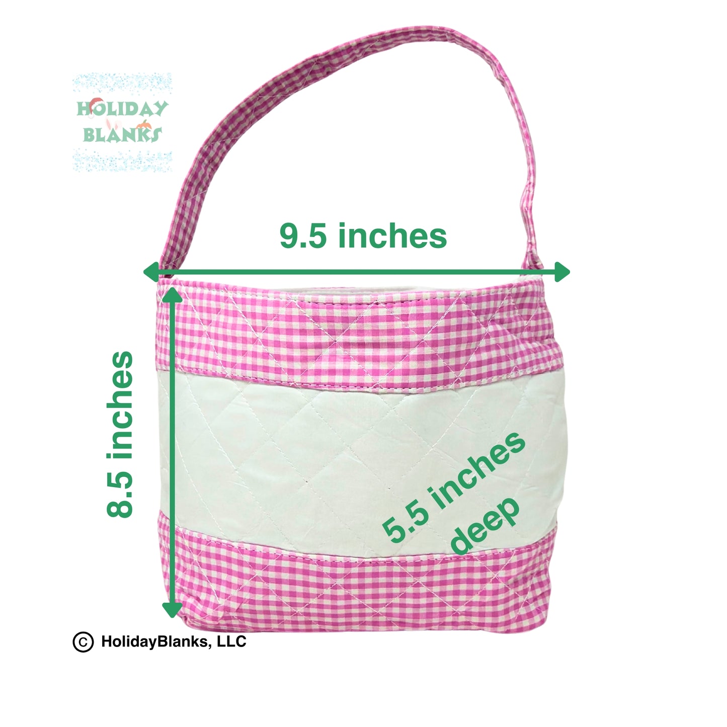 Quilted Easter baskets with Easter inspired patterns