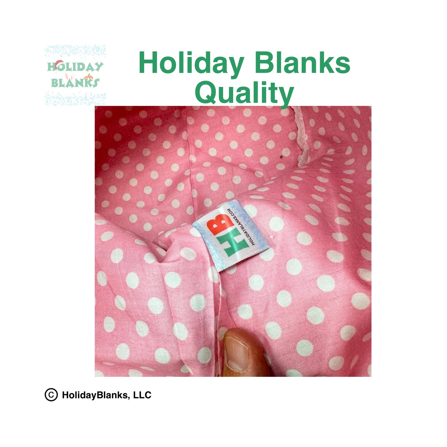 Canvas and cloth small dot Easter basket embroidery blank