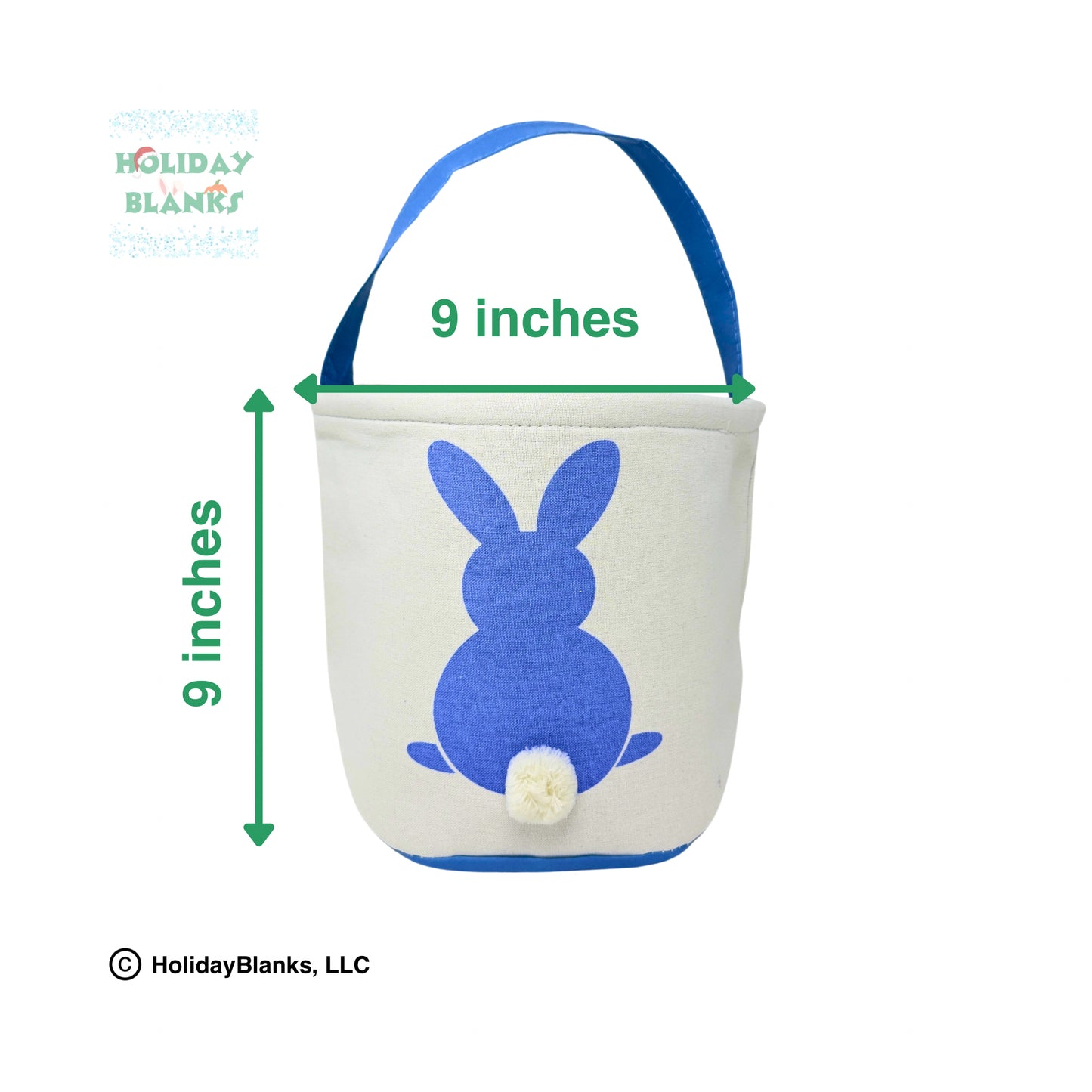 Solid bunny with furry tail easter candy egg basket embroidery blank