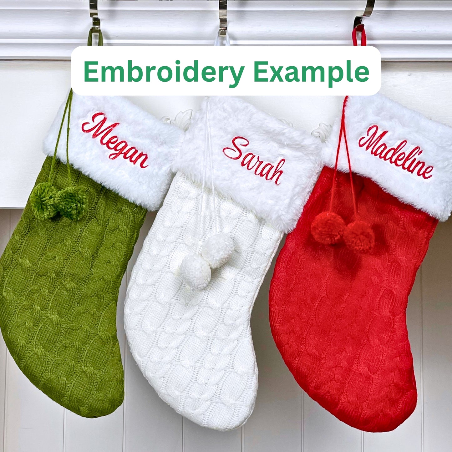 Knit Pom stocking blanks
