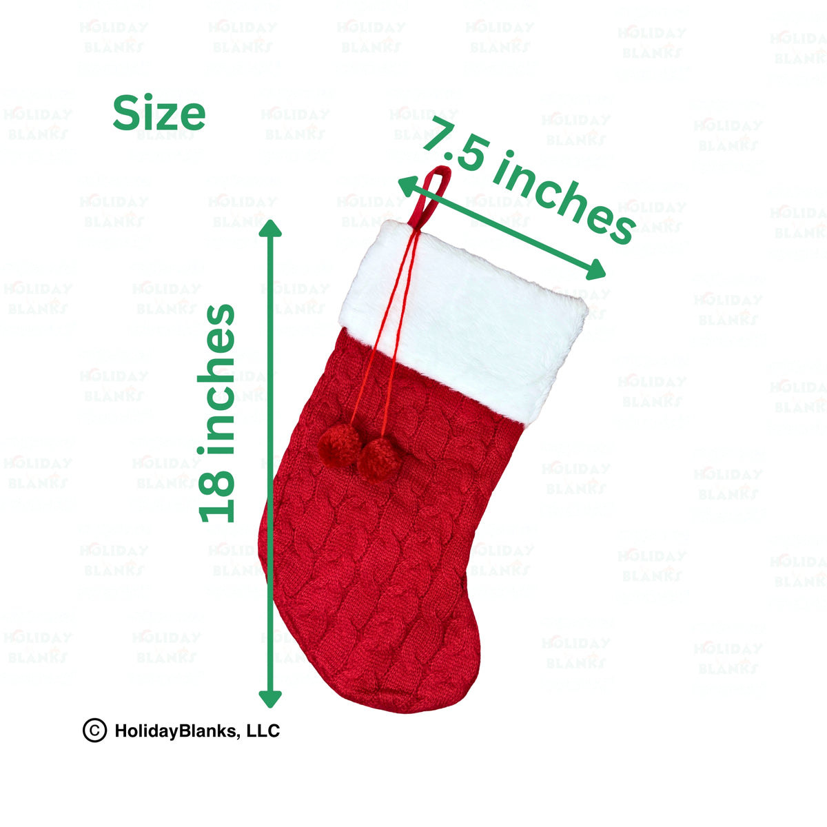Knit Pom stocking blanks