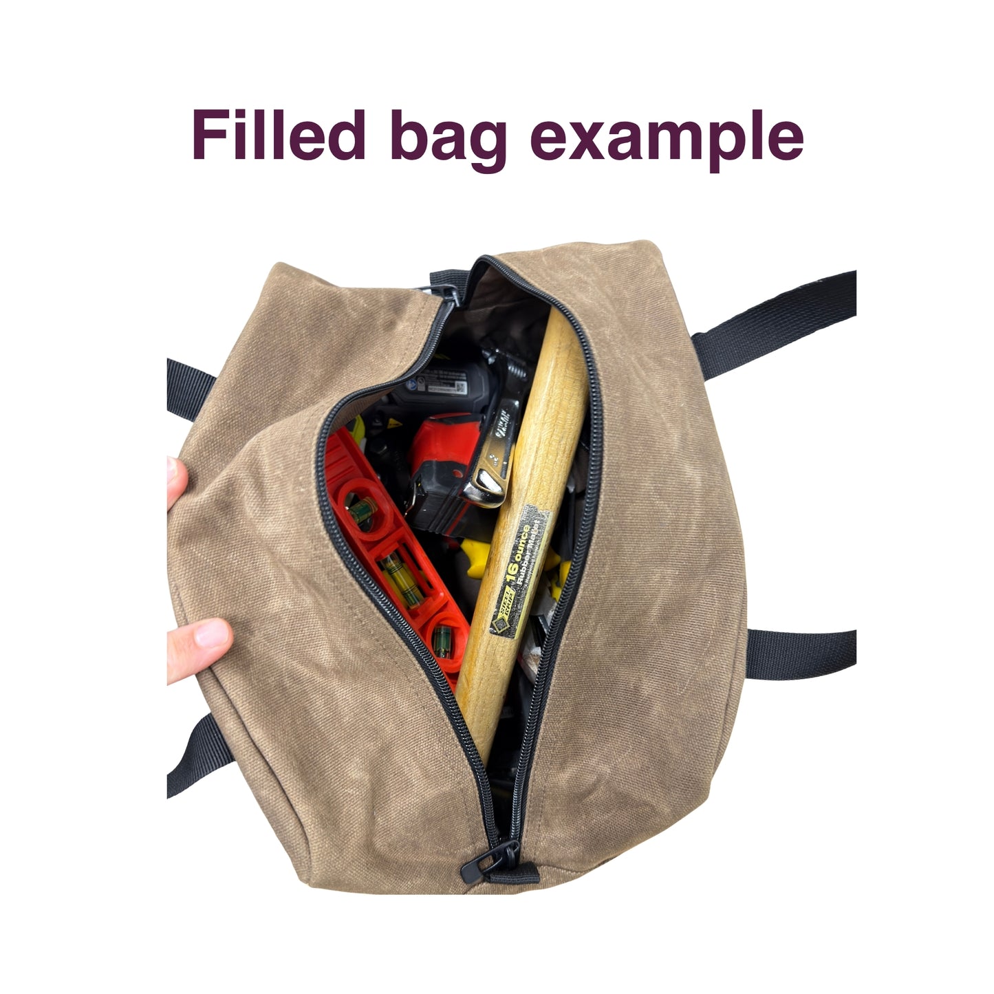 Waxed Canvas Tool Bag
