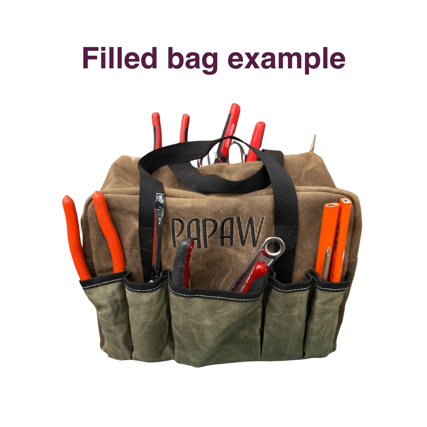 Waxed Canvas Tool Bag