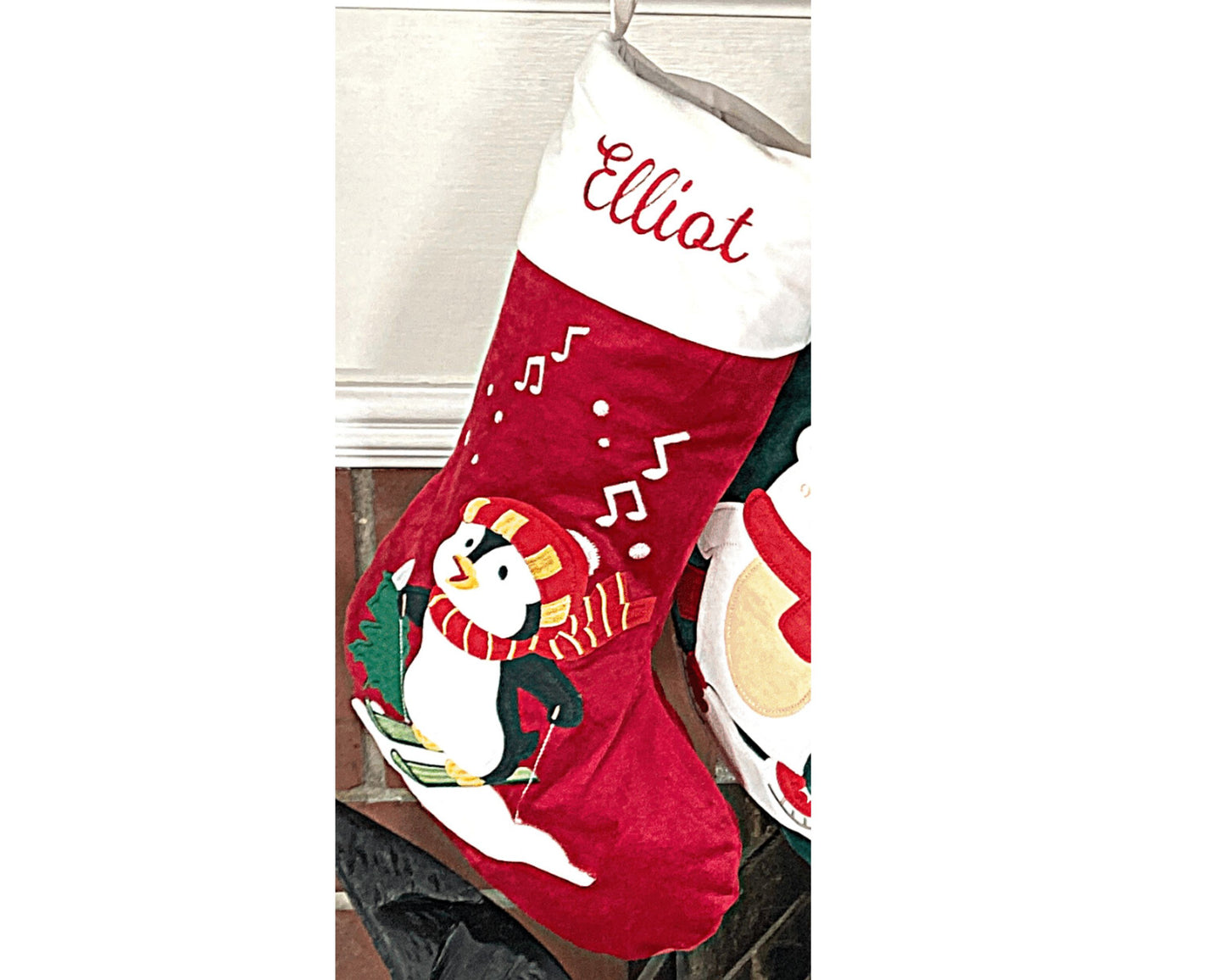 Christmas Stocking Embroidery Blanks Appliqué Velvet Family Christmas Stocking Blanks