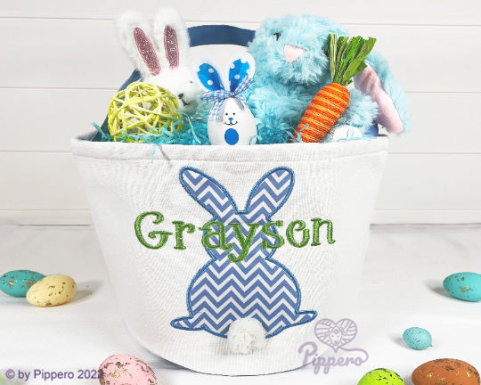 Chevron bunny easter basket blanks