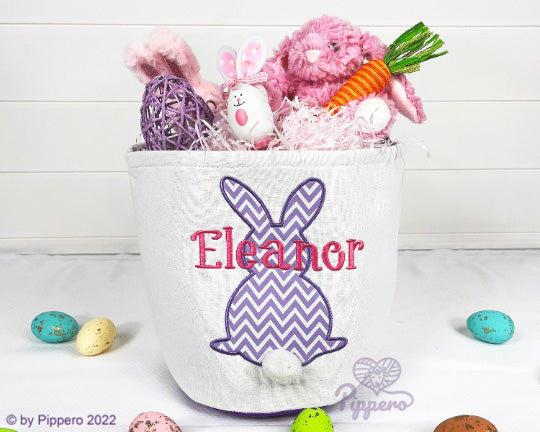 Chevron bunny easter basket blanks