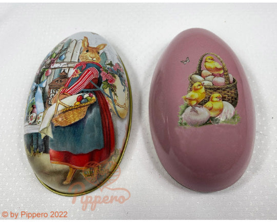 Vintage Style Tin Easter Eggs