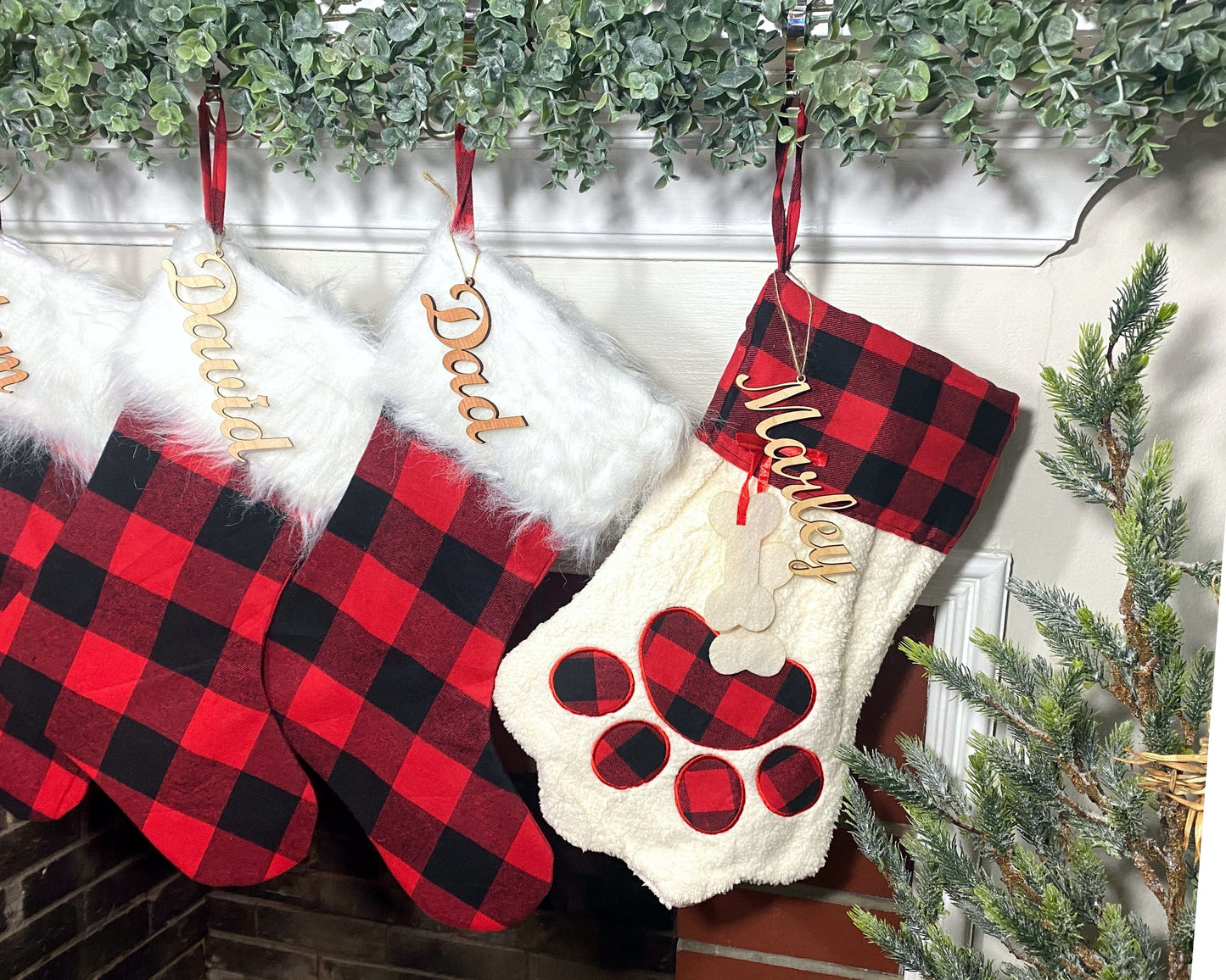 Buffalo Plaid stocking blanks