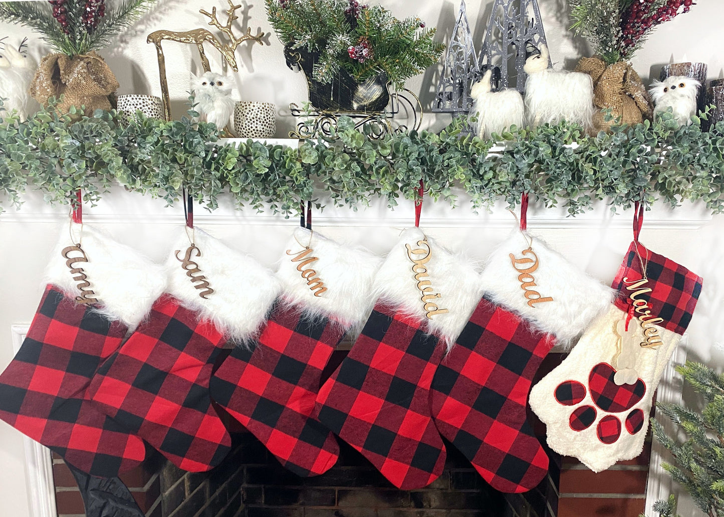 Buffalo Plaid stocking blanks