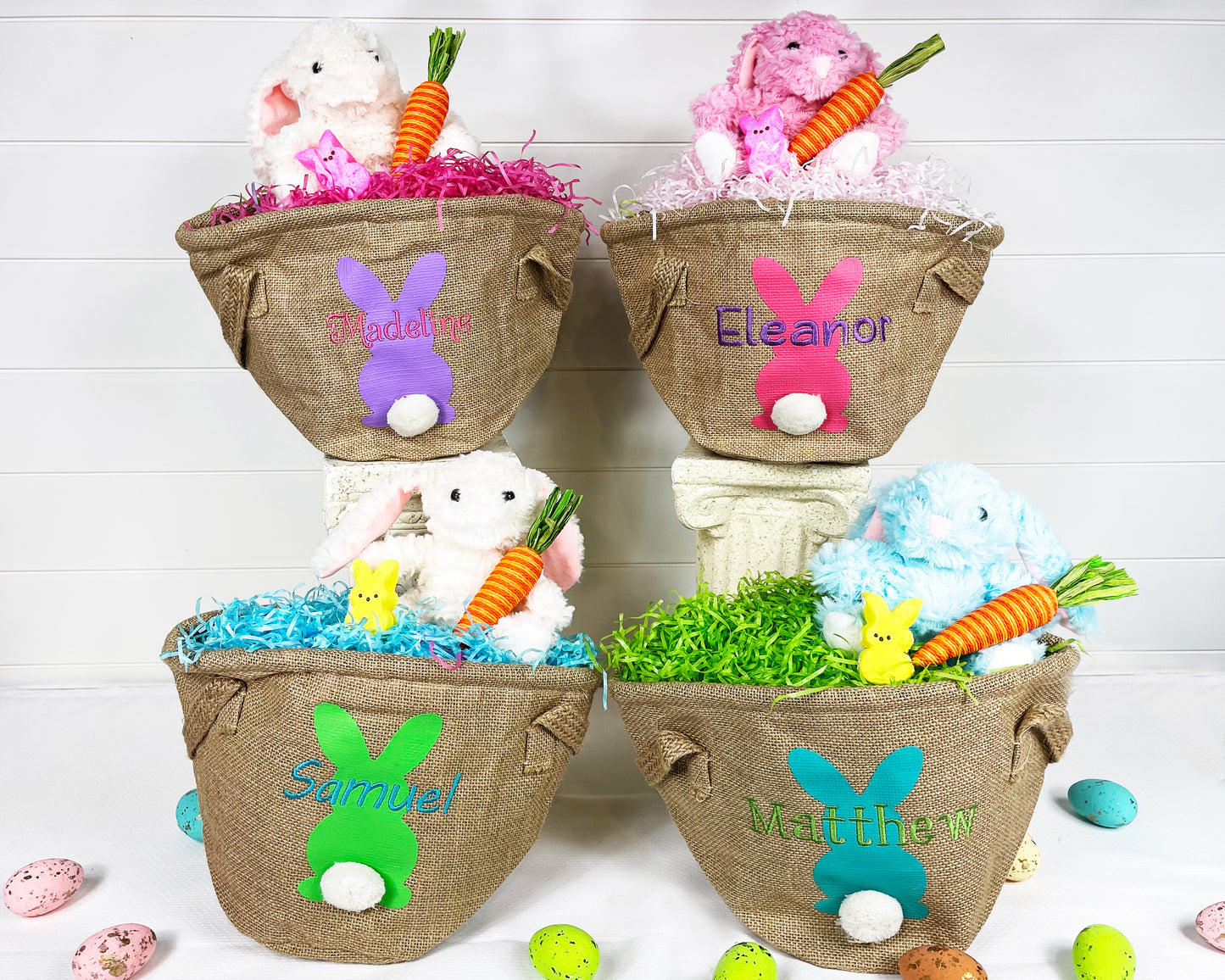 Burlap Easter basket blanks